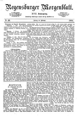 Regensburger Morgenblatt Freitag 19. Februar 1864