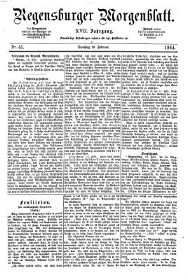 Regensburger Morgenblatt Samstag 20. Februar 1864