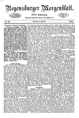 Regensburger Morgenblatt Sonntag 28. Februar 1864