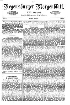 Regensburger Morgenblatt Samstag 5. März 1864