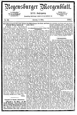 Regensburger Morgenblatt Sonntag 13. März 1864