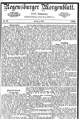 Regensburger Morgenblatt Freitag 8. April 1864