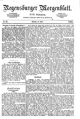 Regensburger Morgenblatt Samstag 23. April 1864