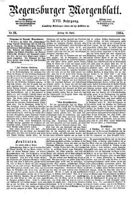 Regensburger Morgenblatt Freitag 29. April 1864