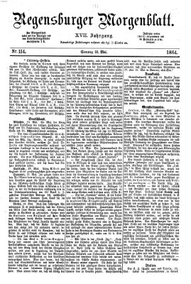 Regensburger Morgenblatt Sonntag 22. Mai 1864