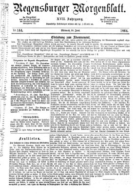 Regensburger Morgenblatt Mittwoch 29. Juni 1864