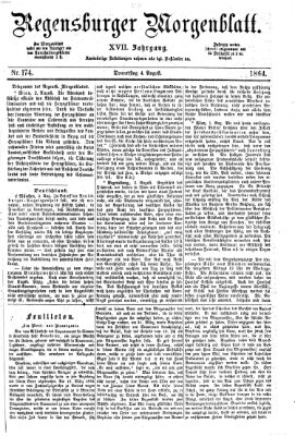 Regensburger Morgenblatt Donnerstag 4. August 1864