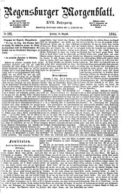 Regensburger Morgenblatt Freitag 12. August 1864