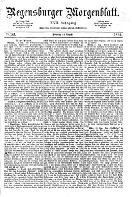 Regensburger Morgenblatt Sonntag 14. August 1864