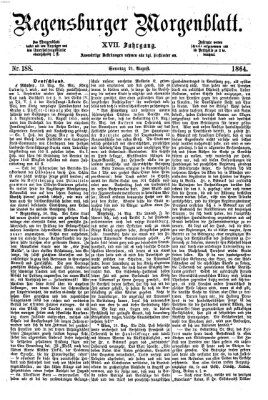 Regensburger Morgenblatt Sonntag 21. August 1864