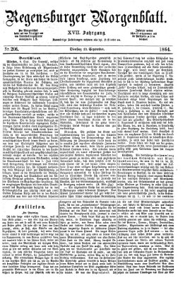 Regensburger Morgenblatt Dienstag 13. September 1864