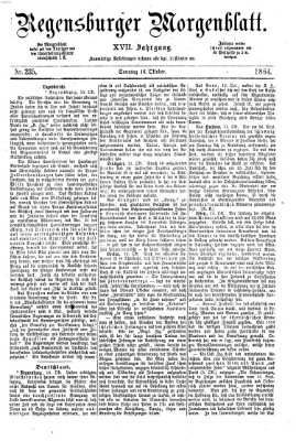 Regensburger Morgenblatt Sonntag 16. Oktober 1864