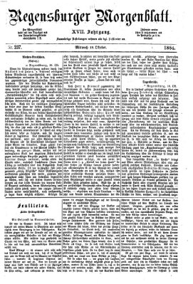 Regensburger Morgenblatt Mittwoch 19. Oktober 1864