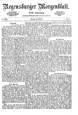 Regensburger Morgenblatt Sonntag 23. Oktober 1864