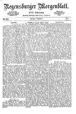 Regensburger Morgenblatt Sonntag 6. November 1864