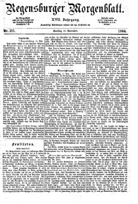 Regensburger Morgenblatt Samstag 12. November 1864