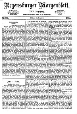 Regensburger Morgenblatt Mittwoch 14. Dezember 1864