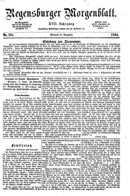 Regensburger Morgenblatt Mittwoch 28. Dezember 1864