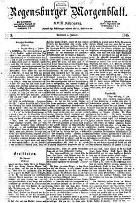 Regensburger Morgenblatt Mittwoch 4. Januar 1865