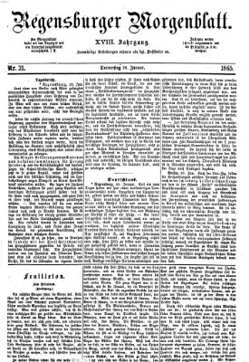 Regensburger Morgenblatt Donnerstag 26. Januar 1865