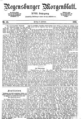 Regensburger Morgenblatt Freitag 24. Februar 1865