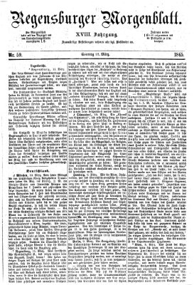 Regensburger Morgenblatt Sonntag 12. März 1865