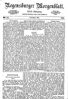 Regensburger Morgenblatt Donnerstag 4. Mai 1865