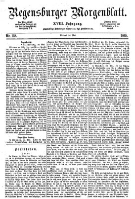 Regensburger Morgenblatt Mittwoch 24. Mai 1865