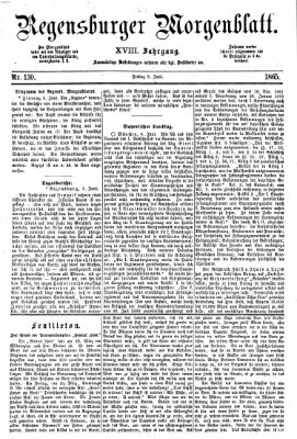 Regensburger Morgenblatt Freitag 9. Juni 1865