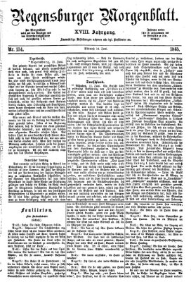 Regensburger Morgenblatt Mittwoch 14. Juni 1865