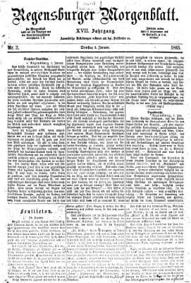 Regensburger Morgenblatt Dienstag 3. Januar 1865