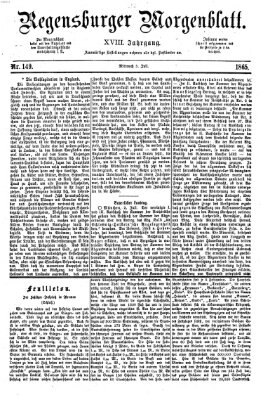 Regensburger Morgenblatt Mittwoch 5. Juli 1865