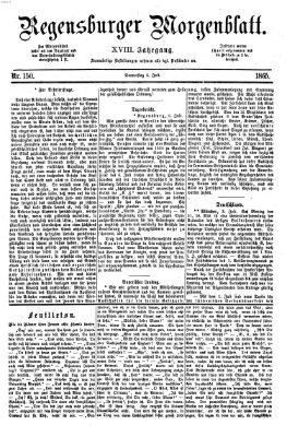 Regensburger Morgenblatt Donnerstag 6. Juli 1865