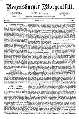 Regensburger Morgenblatt Dienstag 11. Juli 1865