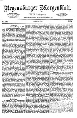 Regensburger Morgenblatt Sonntag 23. Juli 1865