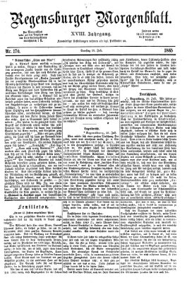 Regensburger Morgenblatt Samstag 29. Juli 1865