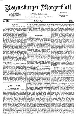 Regensburger Morgenblatt Dienstag 1. August 1865