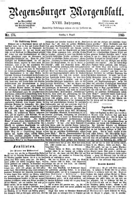 Regensburger Morgenblatt Samstag 5. August 1865