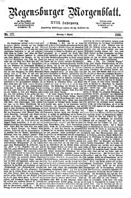 Regensburger Morgenblatt Sonntag 6. August 1865