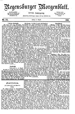 Regensburger Morgenblatt Freitag 11. August 1865