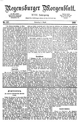 Regensburger Morgenblatt Donnerstag 31. August 1865