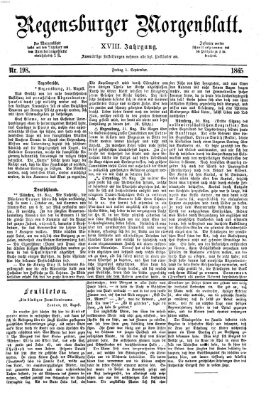 Regensburger Morgenblatt Freitag 1. September 1865