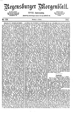 Regensburger Morgenblatt Sonntag 8. Oktober 1865