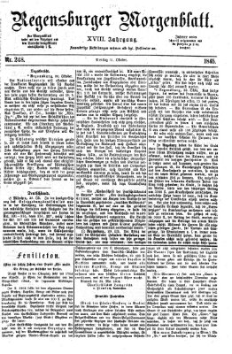 Regensburger Morgenblatt Dienstag 31. Oktober 1865