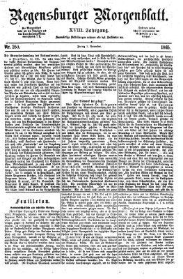 Regensburger Morgenblatt Freitag 3. November 1865