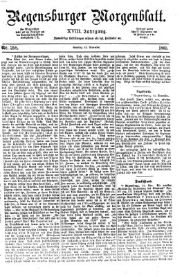 Regensburger Morgenblatt Sonntag 12. November 1865