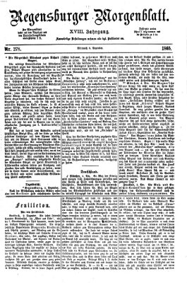 Regensburger Morgenblatt Mittwoch 6. Dezember 1865