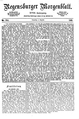 Regensburger Morgenblatt Donnerstag 14. Dezember 1865