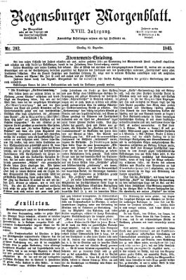 Regensburger Morgenblatt Samstag 23. Dezember 1865