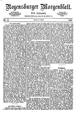 Regensburger Morgenblatt Sonntag 14. Januar 1866